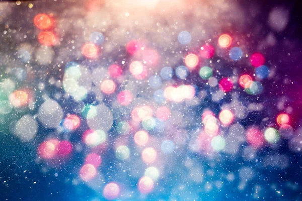 Sfondo chiaro bokeh offuscata, Natale e Capodanno vacanze sfondo — Foto Stock