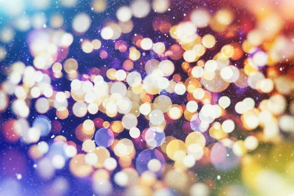 Bokeh desfocado fundo de luz, Natal e feriados de Ano Novo fundo — Fotografia de Stock