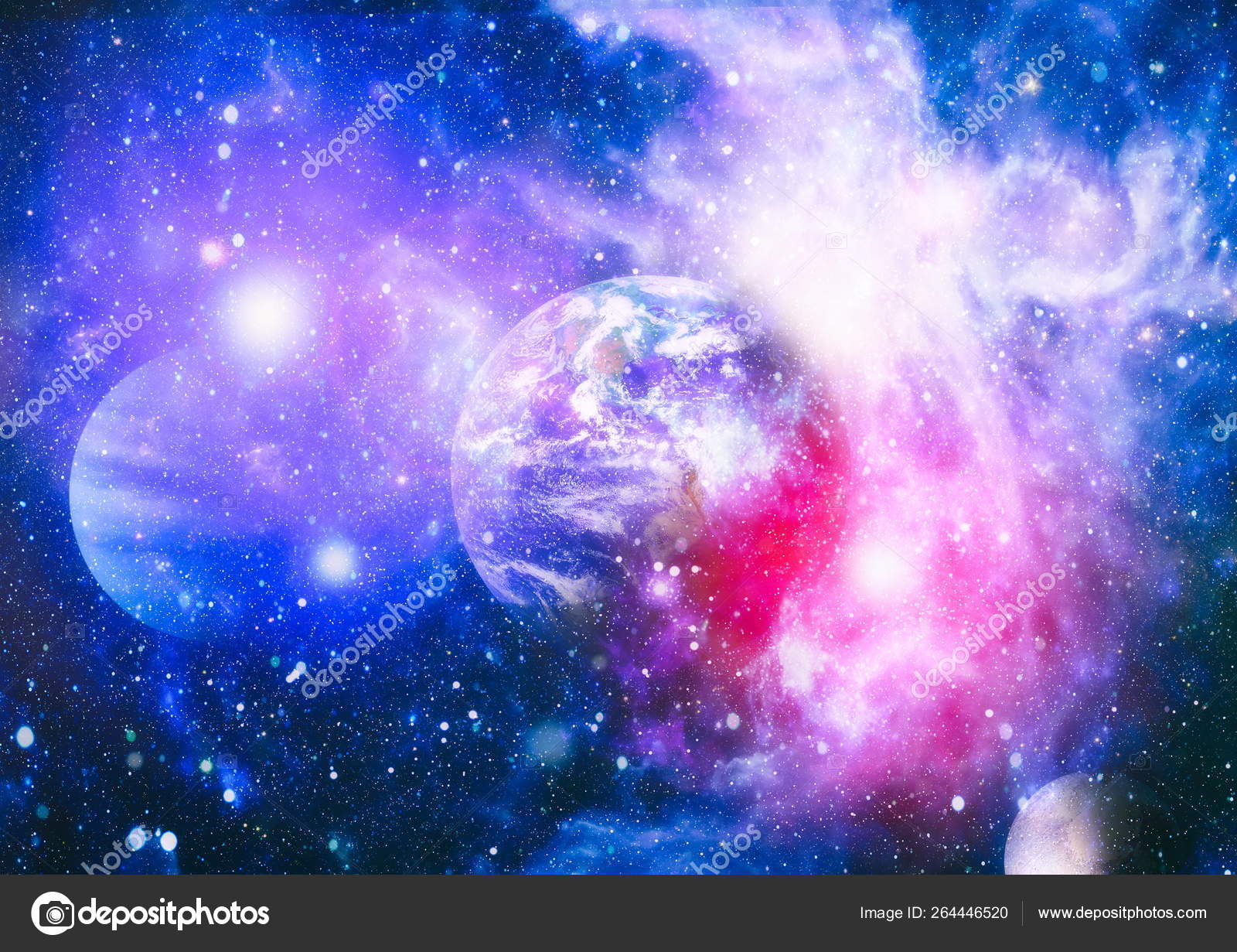 宇宙探査の美しさを示す宇宙空間の惑星や星や銀河です Nasaが提供する要素 ストック写真 C Maximusdn 264446520