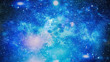 Uzaydaki gezegenler, yıldızlar ve galaksiler uzay keşiflerinin güzelliğini gösteriyor. NASA tarafından döşenmiş elementler