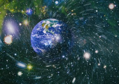 Uzaydaki gezegenler, yıldızlar ve galaksiler uzay keşiflerinin güzelliğini gösteriyor. NASA tarafından döşenmiş elementler