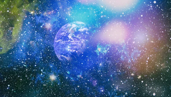 Planete, stele și galaxii din spațiul cosmic care arată frumusețea explorării spațiului. Elemente furnizate de NASA — Fotografie, imagine de stoc