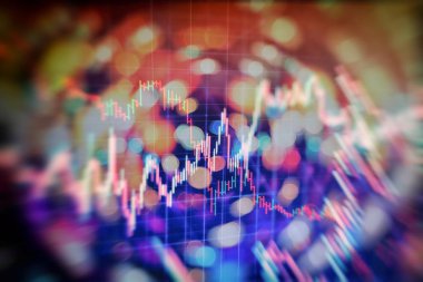 Kârın özet grafik analizi. Toplantıdaki iş planı ve performansı görmek için finansal rakamları analiz etmek