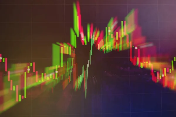 Contabilidade da análise de gráficos de resumo de lucro. O plano de negócios na reunião e analisar os números financeiros para ver o desempenho — Fotografia de Stock