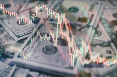 Kârın özet grafik analizi. Toplantıdaki iş planı ve performansı görmek için finansal rakamları analiz etmek