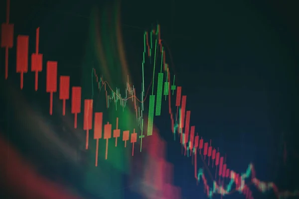 Contabilidade da análise de gráficos de resumo de lucro. O plano de negócios na reunião e analisar os números financeiros para ver o desempenho — Fotografia de Stock