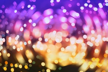 Festival arka plan. Glitter vintage ışıklar arka ışıklı defocused.