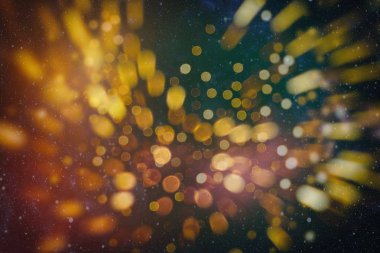 Vintage Magic arka plan ile renkli bokeh. Bahar Yaz yılbaşı yeni yıl disko parti arka plan.