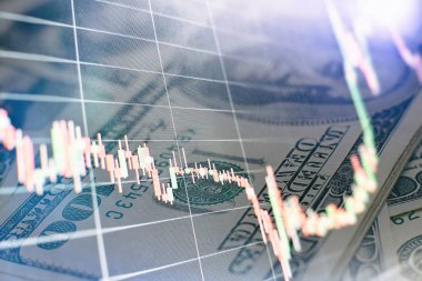 Kârın özet grafik analizi. Toplantıdaki iş planı ve performansı görmek için finansal rakamları analiz etmek