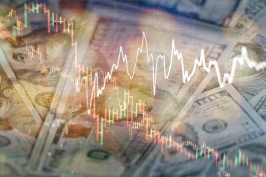 Kârın özet grafik analizi. Toplantıdaki iş planı ve performansı görmek için finansal rakamları analiz etmek