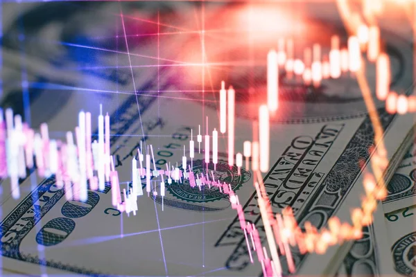 Financial data on a monitor which including of Market Analyze. Bar graphs, Diagrams, financial figures. Forex chart.