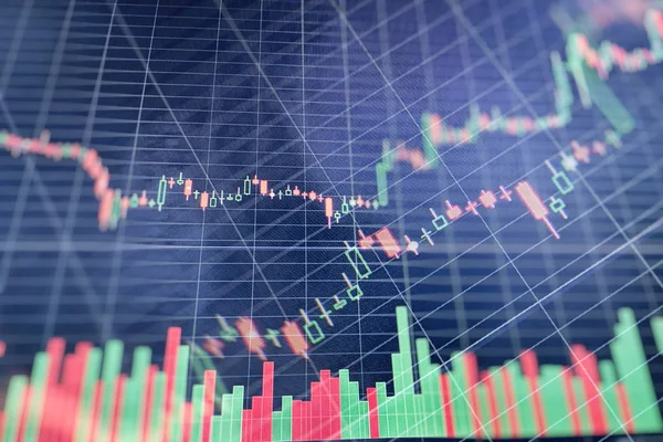 Contabilidade da análise de gráficos de resumo de lucro. O plano de negócios na reunião e analisar os números financeiros para ver o desempenho — Fotografia de Stock