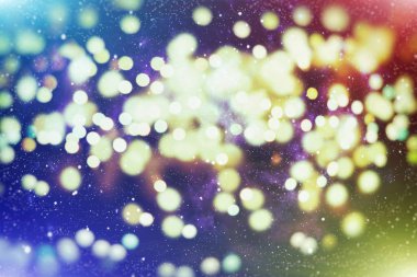 Defokus Açık renk soyut desen arka plan . Bokeh Noel arka planda renkli ışıklar Soyut bulanık