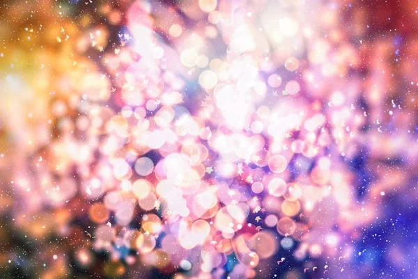 Fondo festivo con bokeh naturale e luci dorate luminose. — Foto Stock