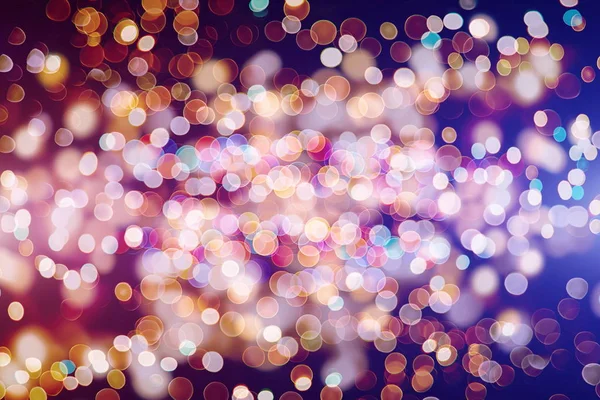 Púrpura y amarillo abstracto fondo .bokeh borrosa hermosas luces brillantes Navidad —  Fotos de Stock