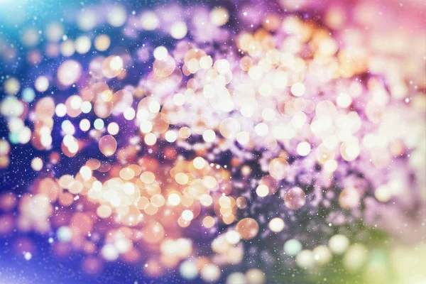 Abstract Feestelijke achtergrond. Glitter vintage lichten achtergrond met lichten onscherp. Kerst en Nieuwjaar feest bokeh achtergrond met copyspace. — Stockfoto