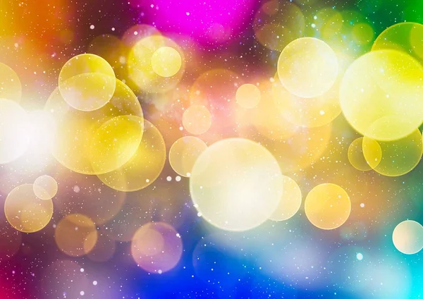 Viola e giallo astratto sfondo .bokeh offuscata belle luci brillanti Natale — Foto Stock