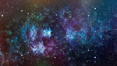 Renkli Starry Gece Gökyüzü Dış Uzay arka plan . Güzel gökyüzü arka plan