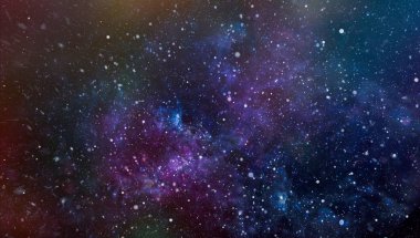 Renkli Starry Gece Gökyüzü Dış Uzay arka plan . Güzel gökyüzü arka plan