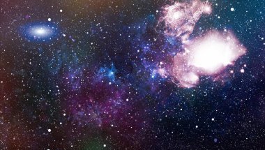 Renkli Starry Gece Gökyüzü Dış Uzay arka plan . Güzel gökyüzü arka plan