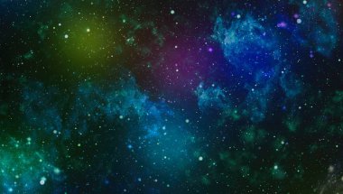 Renkli Starry Gece Gökyüzü Dış Uzay arka plan . Güzel gökyüzü arka plan