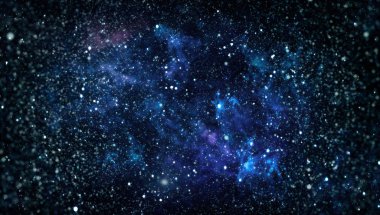 Derin uzay. Yüksek çözünürlüklü yıldız alanı. Yıldızlı uzay arka plan dokusu. Renkli Yıldızlı Gece Gökyüzü Dış Uzay arkaplanı