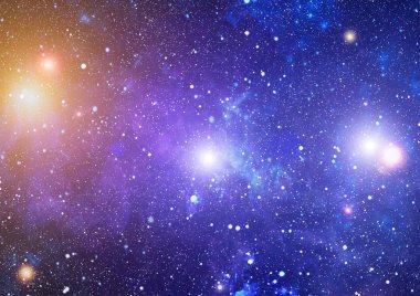 Derin uzaya bakan yeni büyük bir panoramik. Yıldızlarla dolu karanlık gece göğü. Uzayda bir nebula. Derin uzayın sırları.