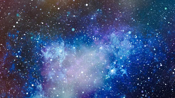 Colorido Starry Night Sky Outer Space fundo. Céu bonito fundo — Fotografia de Stock