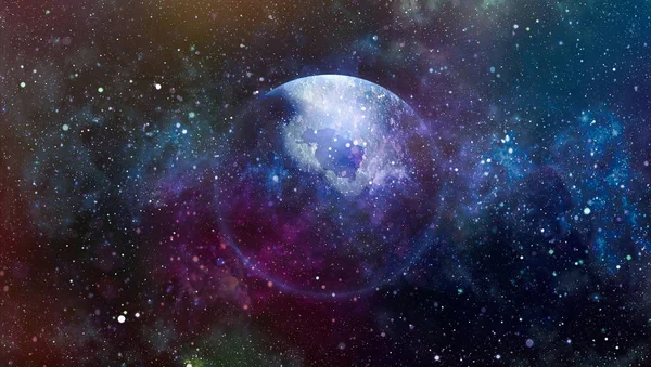 Renkli Starry Gece Gökyüzü Dış Uzay arka plan . Güzel gökyüzü arka plan