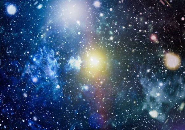 Stjärnor och galaxen rymden himmel natt universum svart stjärnhimmel bakgrund av starfield — Stockfoto
