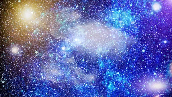 Αστέρια και γαλαξίας διάστημα ουρανό νύχτας σύμπαν μαύρο έναστρο φόντο της starfield — Φωτογραφία Αρχείου