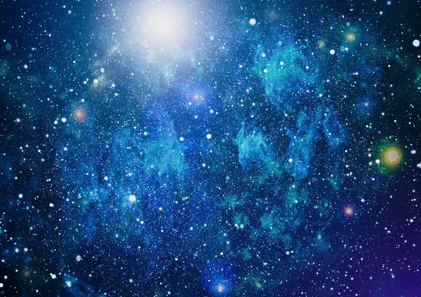 Αστέρια και γαλαξίας διάστημα ουρανό νύχτας σύμπαν μαύρο έναστρο φόντο της starfield — Φωτογραφία Αρχείου