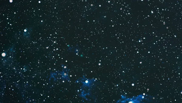 Estrelas e galáxia espaço exterior céu noite universo preto estrelado fundo de starfield — Fotografia de Stock
