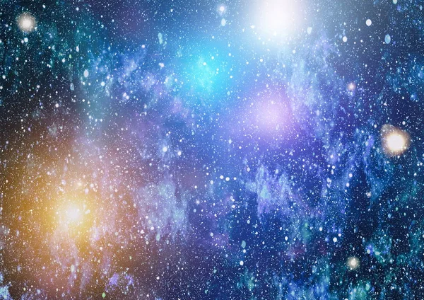 Νέα μεγάλη πανοραμική θέα στο βαθύ διάστημα. Σκοτεινός νυχτερινός ουρανός γεμάτος αστέρια. Το νεφέλωμα στο διάστημα. Μυστικά του διαστήματος. — Φωτογραφία Αρχείου