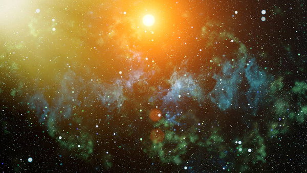 Deep space. High definition star field background . Starry outer space background texture . Colorful Starry Night Sky Outer Space background