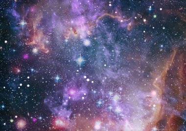 Uzaydaki gezegenler, yıldızlar ve galaksiler uzay keşiflerinin güzelliğini gösteriyor. NASA tarafından döşenmiş elementler