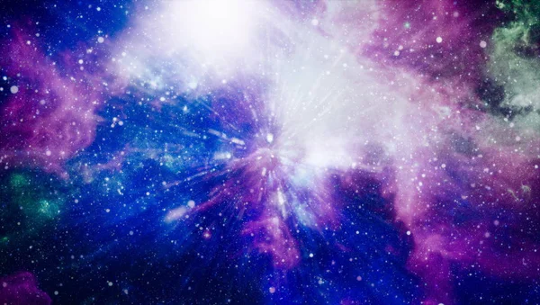 Particle Motion op zwarte achtergrond, Starlight Nebula in Galaxy op universe Space achtergrond. Deze afbeelding is ingericht door NASA — Stockfoto