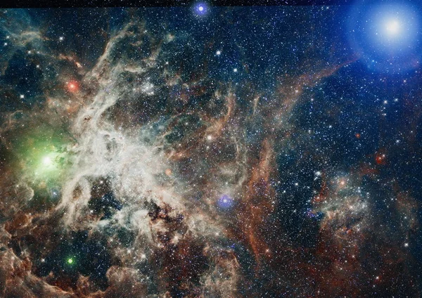 우주 공간과 별, 푸른 우주 추상적 인 배경. Nasa가 제공하는 이 이미지의 요소. — 스톡 사진