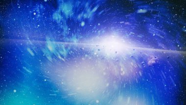 Uzaya karşı parlayan nebula ve yıldız alanı. Bu görüntünün elementleri NASA tarafından desteklenmektedir.