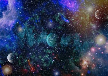 Patlama süpernova. Parlak yıldız bulutsu. Uzak galaksi. Yeni yıl havai fişekler. Soyut resim. Nasa tarafından döşenmiş bu görüntü unsurları.