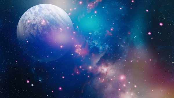 Galaxy fond créatif. Starfield, poussière d'étoiles et nébuleuse. fond avec nébuleuse, poussière d'étoiles et étoiles brillantes. Éléments de cette image fournis par la NASA . — Photo