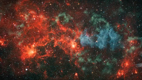 Το δημιουργικό φόντο του γαλαξία. Στάρφιλντ, Αστροδιαστημική. φόντο με νεφέλωμα, αστερόσκονη και λαμπερά αστέρια. Στοιχεία αυτής της εικόνας που διαθέτει η NASA. — Φωτογραφία Αρχείου