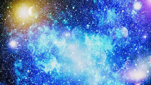 Den explosion supernovan. Ljusa stjärnor nebulosa. Avlägsen galax. Nyår fyrverkerier. Abstrakt bild. Delar av denna bild från Nasa. — Stockfoto
