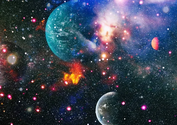 Fondo creativo Galaxy. Starfield polvo estelar y espacio nebuloso. fondo con nebulosa, polvo de estrellas y brillantes estrellas brillantes. Elementos de esta imagen proporcionados por la NASA . —  Fotos de Stock