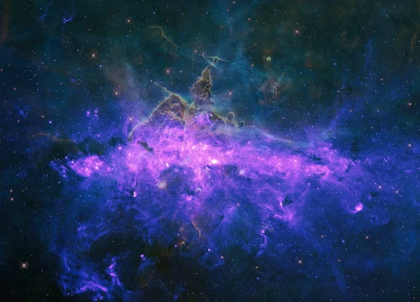 Nebulosa e galassie nello spazio profondo. Elementi di questa immagine forniti dalla NASA. — Foto Stock