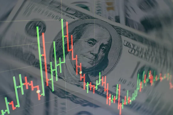Market Analyze dahil bir monitör de dahil olmak üzere finansal veriler. Çubuk grafikler, diyagramlar, finansal rakamlar. Forex grafiği.