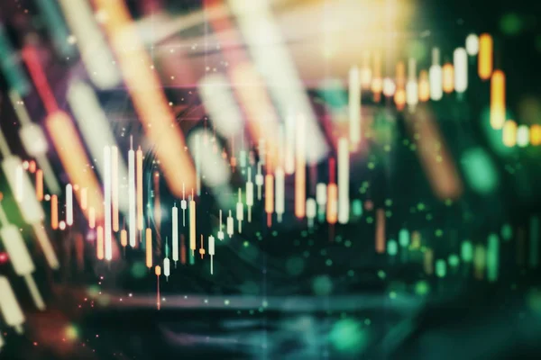 Ticaret piyasasında veri analizi. Finansal istatistikleri analiz etmek ve piyasa verilerini analiz etmek için çalışma kümesi. Sonucu bulmak için grafiklerden ve grafiklerden analiz edilen veriler. — Stok fotoğraf