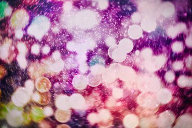 Noel bokeh parlayan Arka Plan. Parlayan Tatil Soyut Defocused renkli Backdrop. Parlak canlı Bulanık renkli Yeni Yıl tatili Bokeh