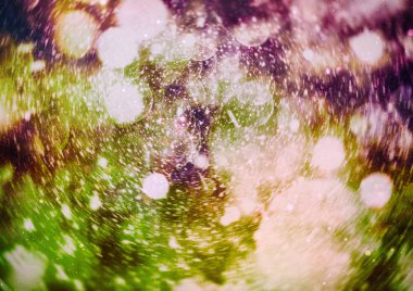 ışıltılı arka plan De-odaklı bokeh soyut Noel kopya alanı Parıldayan mavi spot lar defocused altın ışıklar Yeni Yıl disko parti