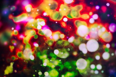 Renkli soyut bulanık ışık glitter arka plan düzeni tasarımı arka plan konsepti veya festival arka plan için kullanılabilir. Bokeh çok renkli,
